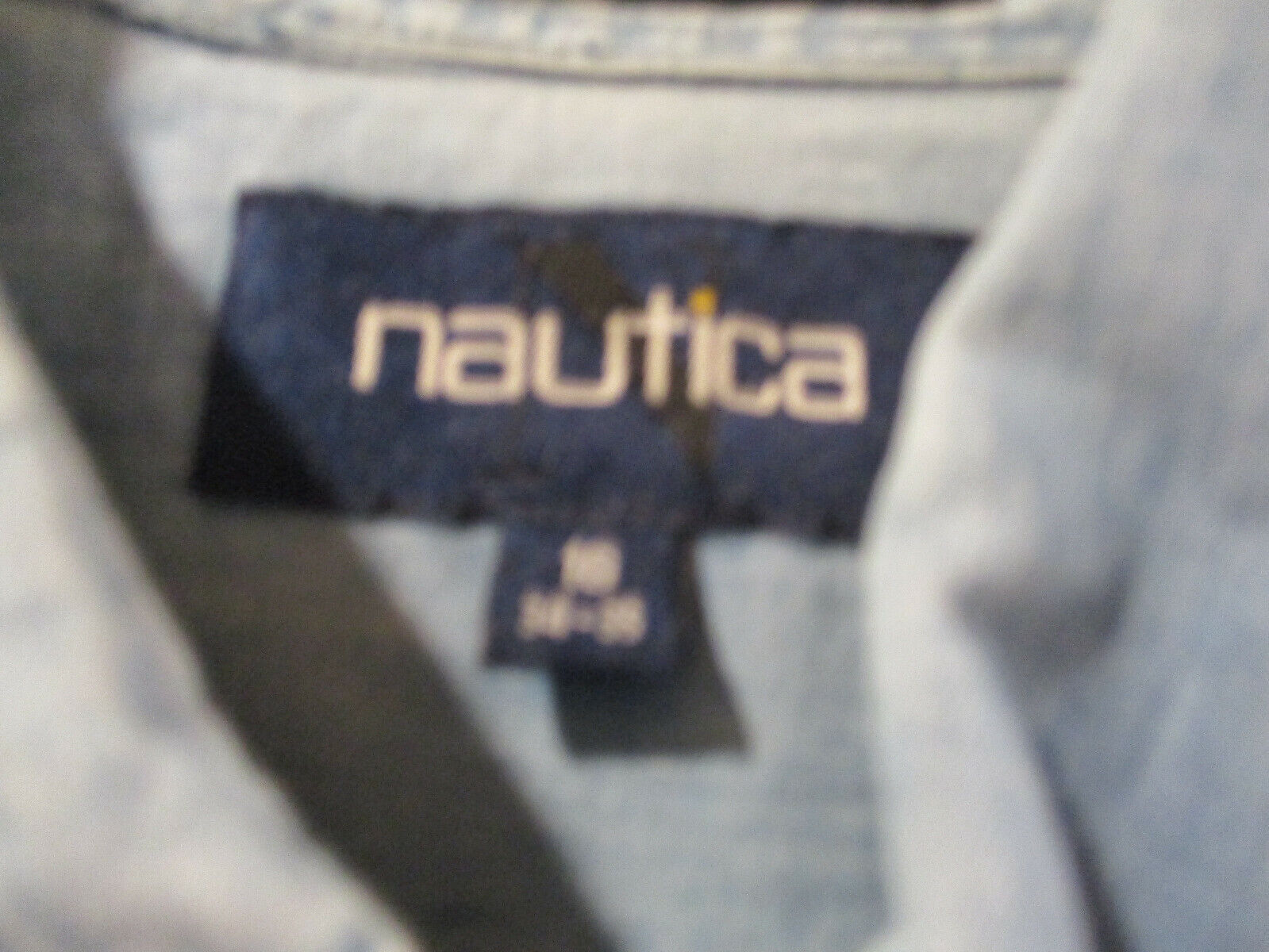 NAUTICA MEN'S SHIRT 16 34/35 BLUE CHAMBRAY VINTAG… - image 3