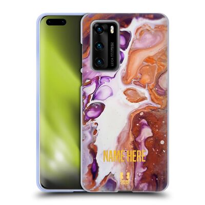 CUSTOM CUSTOMIZED PERSONALIZED LIQUID MARBLING SOFT GEL CASE FOR HUAWEI PHONES 4