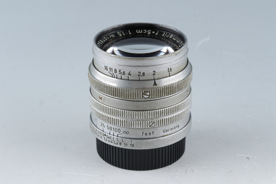 Leica Leitz Summarit 50mm F/1.5 Lens for Leica L39 #42304 T Leica Leitz Summarit 50mm F/1.5 Lens for Leica L39 #42304 T