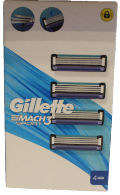 Gillette Mach 3 Sport Rasierklingen 4 Stk. - Neu - 19.8 2846 S2