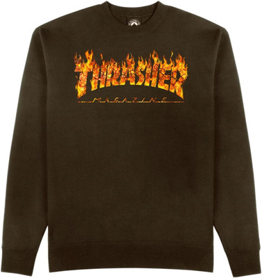   Thrasher Skateboard Magazine Crewneck Sweatshirt - Inferno Skate Style!