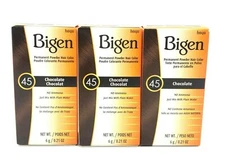 Bigen Permanent Powder Hair Color 6g / 0.21oz 7 Colors 3 PACKS 