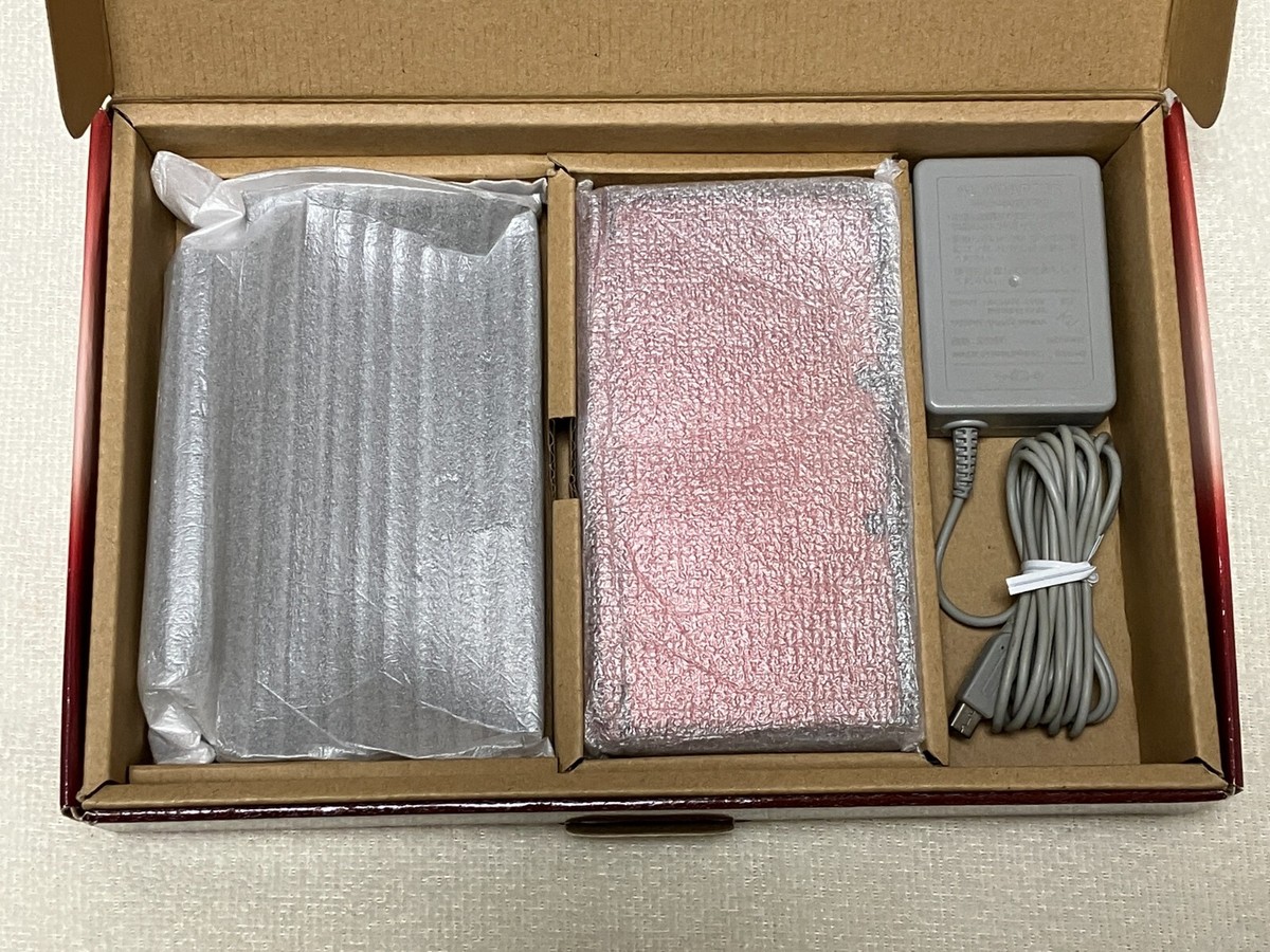 Nintendo 3DS Flare Red Console w/Box Charger Manual NTSC-J
