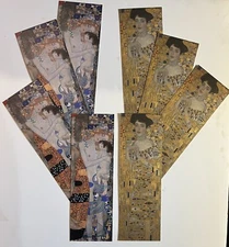 8 KLIMT Illus Bookmarks~2 Designs~Adele & 3 Ages Women~Brand New~8-1/4 x 2-3/4 "