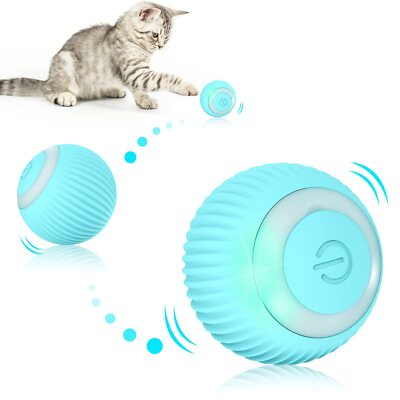 EXTFANS Katzenspielzeug Elektrisch Katzenball mit LED Licht, Automatischer  360 | eBay.de