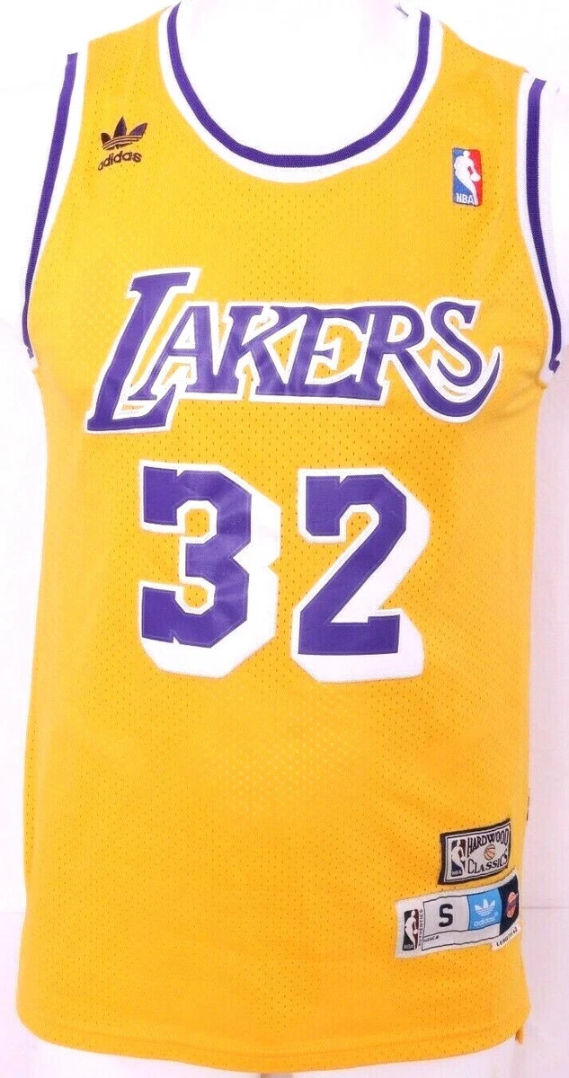 ADIDAS Hardwood Classics Los Angeles Lakers Jersey 32 Magic Johnson Men's Size S
