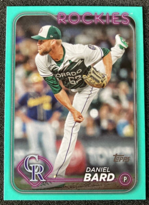 2024 Topps Series 1 Daniel Bard Aqua Parallel #320 Fanatics Exclusive SP.