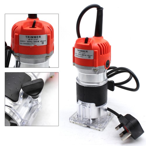 1/4'' Electric Wood Trimming Machine Hand Trimmer Wood Laminator Router 30000RPM - Picture 3 of 11
