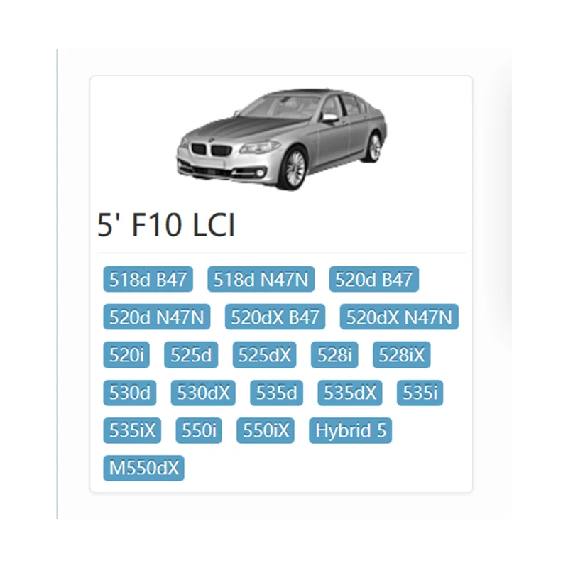 Genuine Front Pair Windscreen Wiper Blades Set For BMW 5 Series F10 F11 F18 RHD - Image 4 of 4