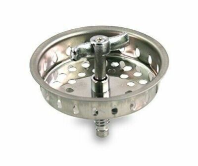 Stainless Steel Kitchen Sink Strainer Stopper Drain Basket 31/2inc Waste Plug US
