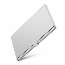 Pocket Aluminum Steel & Metal Business Card Holder Case ID Credit Wallet↗
