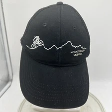 Mount Hood Skibowl OregonAdult Trucker Hat Cap Black Mountain Bike  Mesh Back *