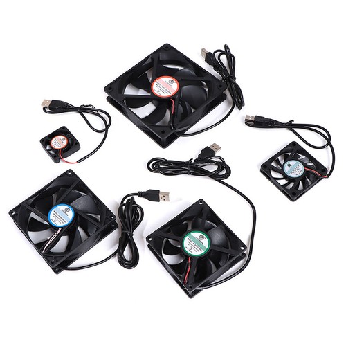 DC 5V USB Brushless Sleeve Bearing Fen Computer PC Silent Cooler Cooling Fan Lot - Photo 8/17