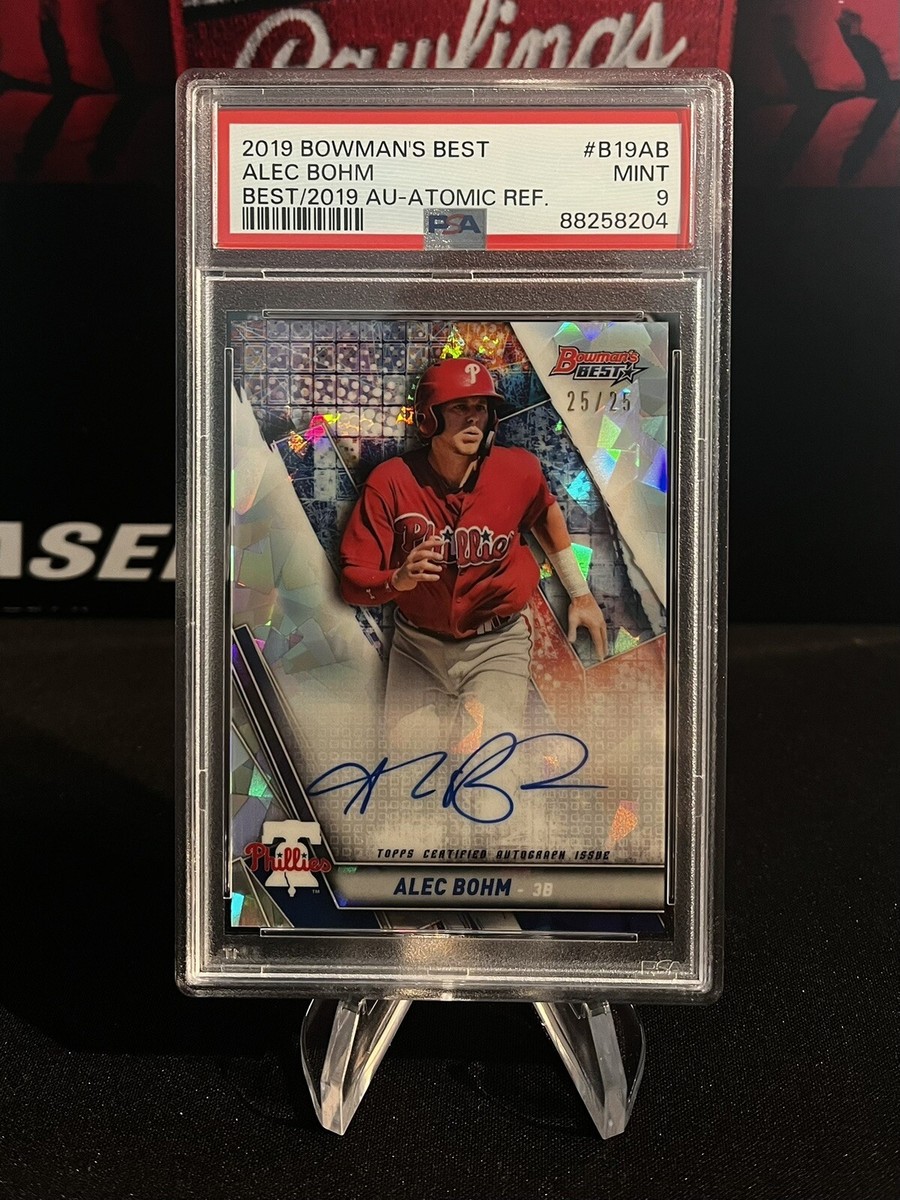 2019 Bowmans Best Alec Bohm Best Of 2019 Atomic Ref Auto 25/25 PSA