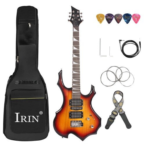 6 Strings Electric Guitar 24 Frets Maple Body Electric Guitar Guitarra With Bag - Bild 31 von 35