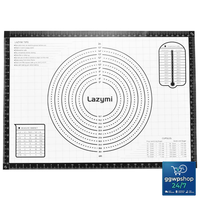 Backmatte Silikon Groß Antihaft Rutschfest Teigmatte 71X51Cm Backunterlage