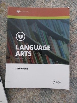 AOP Language ARTS - Book 6, 7, 8, 9 & 10 With Teachers Guide. Grade 10