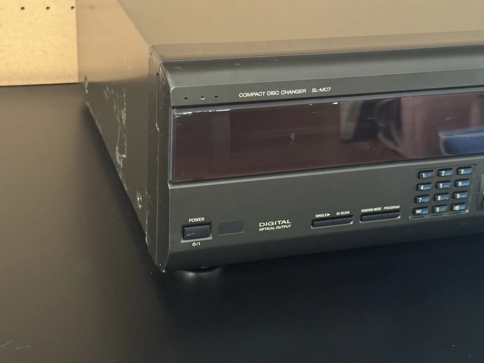 Technics SL-MC7 111 Discos Multi Compacto CD Trocador Player Novo Cinto Funcionando - Imagem 4 de 4