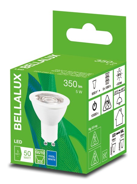 Led-Lampe bellalux 50 GU10 4.5W 350Lm 4000K 840 (36 Grad) 4058075483484-image