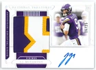 2024 PANINI NATIONAL TREASURES - JJ MCCARTHY - ROOKIE PATCH AUTO VIKINGS #16/25