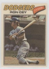 1977 Topps Baseball Patches Cloth Stickers Ron Cey (One Star Back) #14 1md