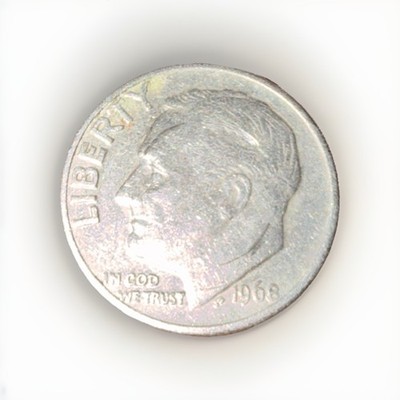 Roosevelt Dime 1968 10C  JS Copper Circulated Business Strike US Coin