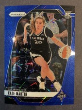 Kate Martin WNBA PRIZM Blue Laser Rookie 126