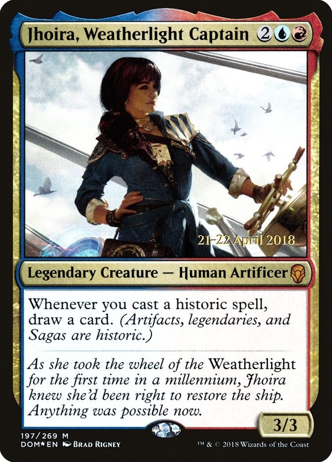 1x Jhoira, Weatherlight Captain - Foil Moderate Play MTG Magic - Kid Icarus -