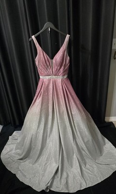 slim fit dress slacks Ball Gown Long Sleeves Sequins Ombre Prom Dress, Puffy Quinceanera Dre –  Uniquedresss main image 0