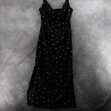 Unbranded Midi Slip Dress Womens 2 Cowl Neck Abstract Dot Print Good