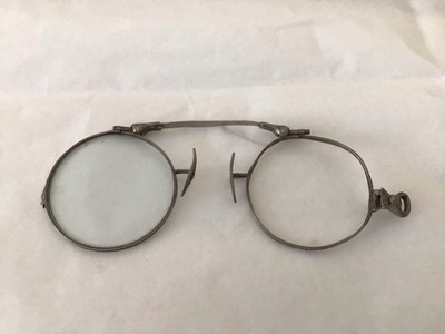 Antique 1910s Pince-Nez Eyeglasses,T&F Co. 12k 1 10 gold filled,hand engraved.
