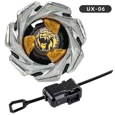 Burst Beyblade UX-06 Leon Crest Spinning Top Gray Yellow Toy Gyro / Launcher