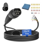 Type 2 Charging Cable Open End 11kW Replacement Lead 3 Phase 16A 7m for Wallbox and...