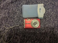 Olympus FE-340 Red Digital Camera and Battery
