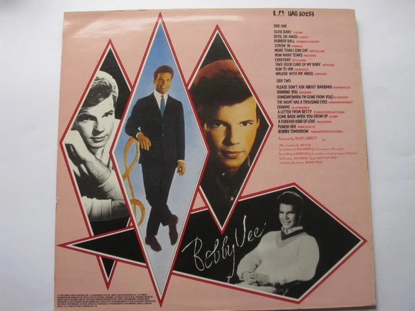Bobby Vee - The Bobby Vee Singles Album LP 1980 United Artists NM/VG+ - Image 2 of 4