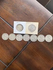 Lot of 9 Walking Liberty Half Dollars 90% Silver Mixed Dates Circulated