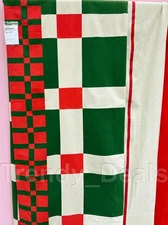 Ikea VINTERFINT Tablecloth, check pattern red/green, 57x94" - NEW