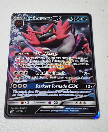 Incineroar GX 97/181 Sm-Team Up Holo