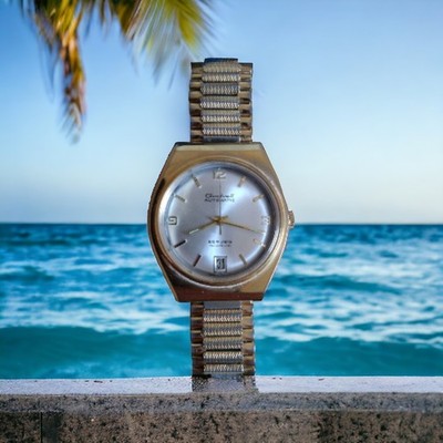 Vintage Herrenuhr Gold Automatik 70er Jahre | Mechanical Watch Retro Perfect