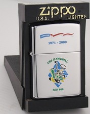 USS Hawkbill (SSN-666) Submarine Zippo MIB Decommissioning 1971-2000