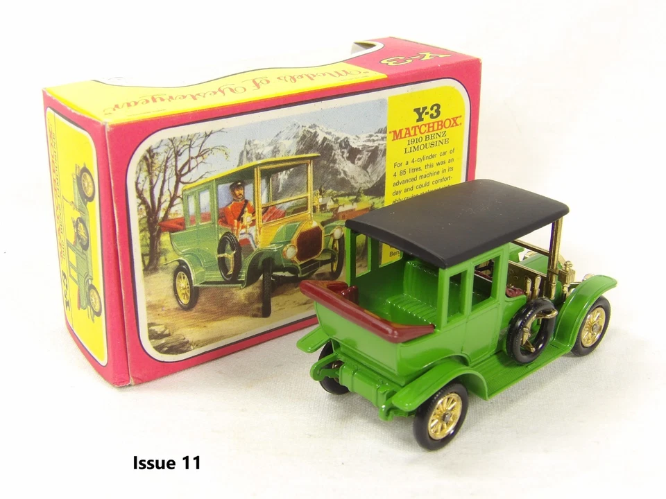 KA04D - Modelli di un tempo - Y03 Mercedes numero 11 - tetto nero/sterzo in plastica - Immagine 2 di 4