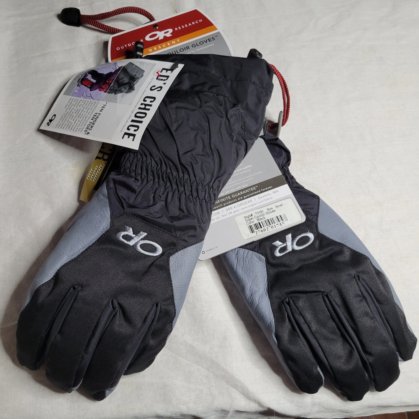Outdoor Research Super Couloir Dbl Gloves Gore-Tex XCR Leather Black Gray Small
Opens in a new windo