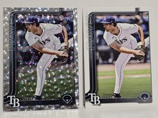 2025 Topps Update - Joe Boyle #US62 Silver Crackle Foilboard + Base TB Rays