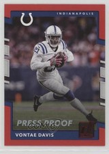 2017 Panini Donruss Press Proof Red Vontae Davis #136 2f4