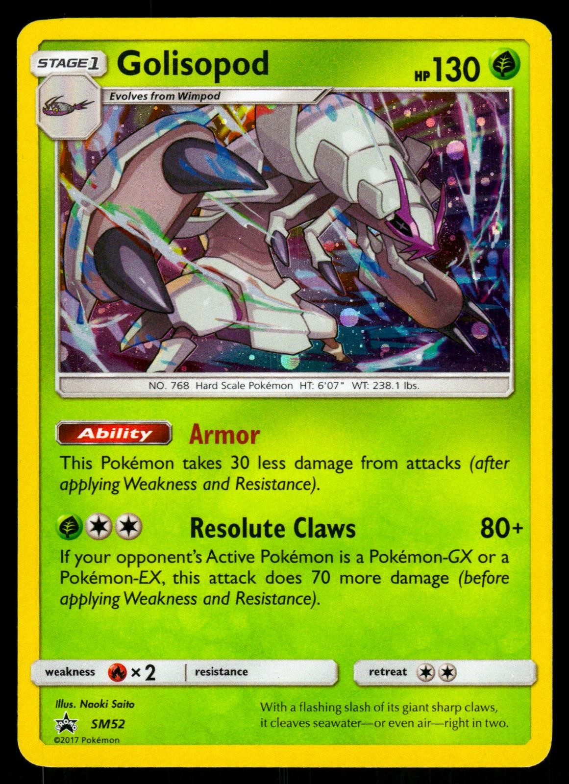 Golisopod - SM52 Promo Sun & Moon Promo Pokemon Holo LP