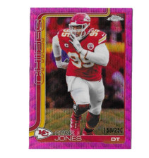 2025 Topps Chrome Chris Jones Pink Wave Refractor /250 Chiefs