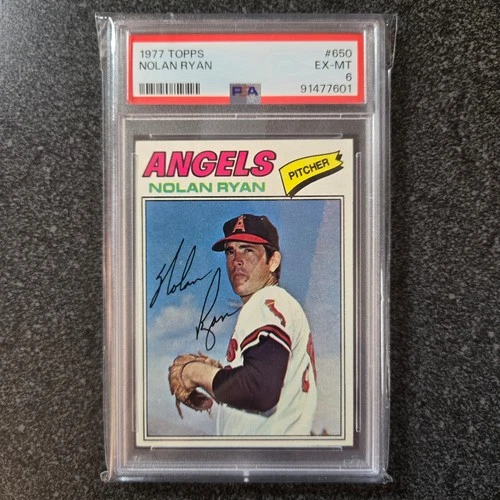 NOLAN RYAN ANGELS 1977 Topps #650 PSA 6 D-001