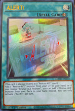 ALERT! - AMDE-EN010 - Ultra Rare 1st Edition Yugioh TCG Card
