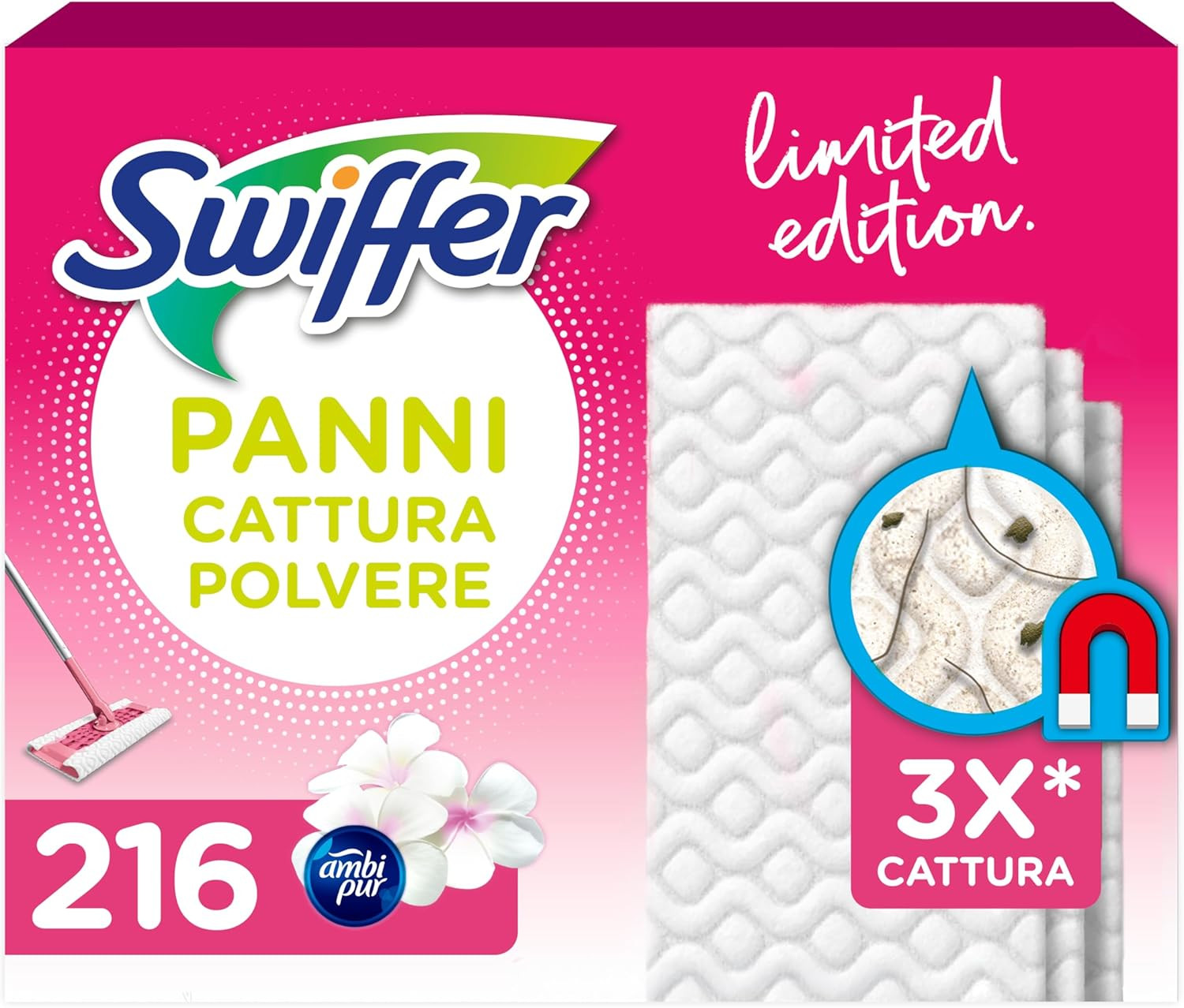 216 Panni Microfibra Dry Pink | Sistemi Cattura Polvere Professionali