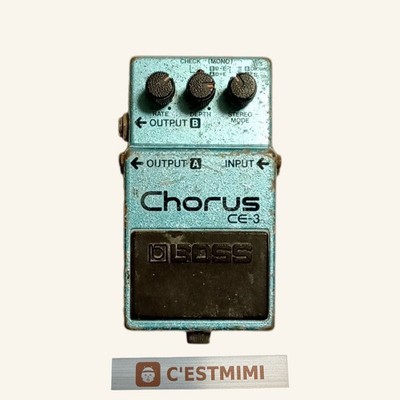 BOSS CE-3 Chorus Guitar Effects Pedal Made in Japan Vintage Blue Label Tested